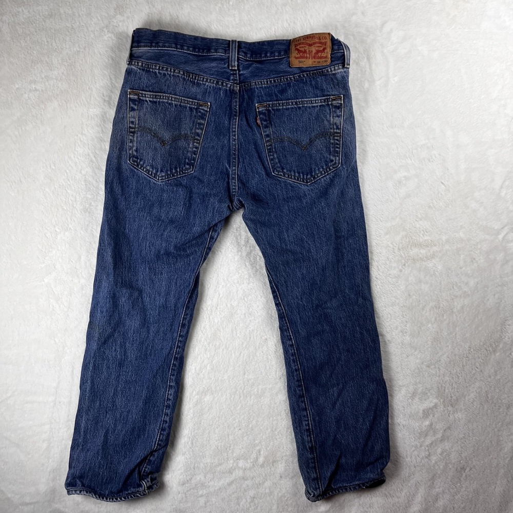 Levis 501 Button zip mens jeans 32x30 - Picture 2 of 3